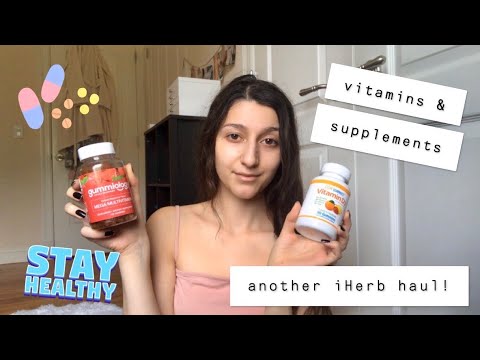 $50 iHerb haul (vegetarian vitamins and supplements)