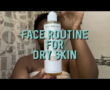 UPDATED DAILY FACE ROUTINE | FOR ROUGH, DRY SKIN | VITAMIN SEA BEAUTY || DANICANDACE