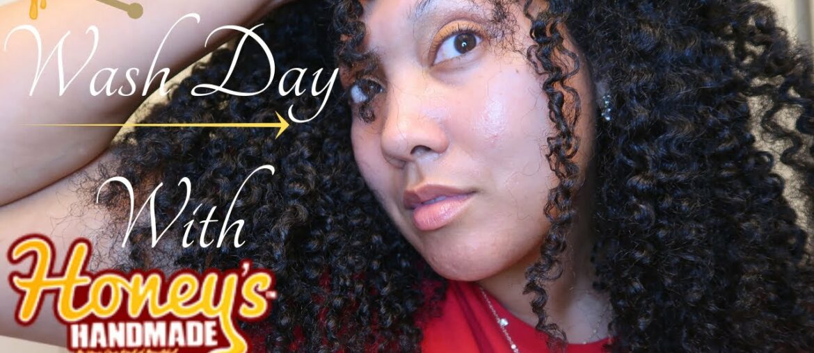 WASH DAY W/ HONEY'S HANDMADE MELBA'S KITCHEN COLLECTION EDITION 2 + FAMILY CHAT | Ashkins Curls