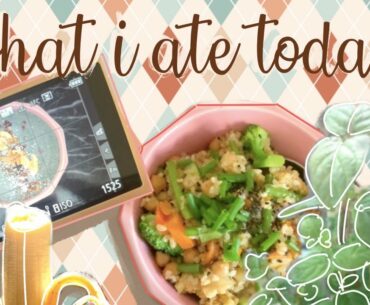 WHAT I ATE TODAY | home cooking +vegan