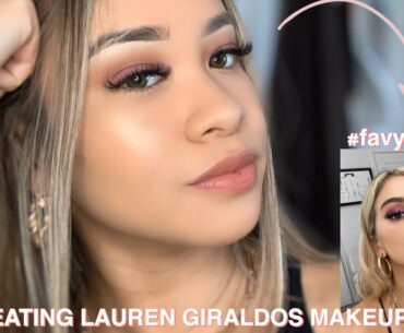 RECREATING LAUREN GIRALDO'S MAKEUP LOOK!