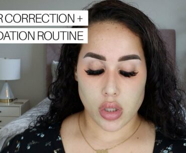 COLOR CORRECTION + FOUNDATION ROUTINE | TIANAXONE