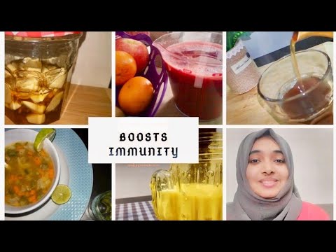 Immunity Boosting Recipes | 5 Immune Boosting Drinks | Golden Milk | Vitamin Rich Juice | Soup