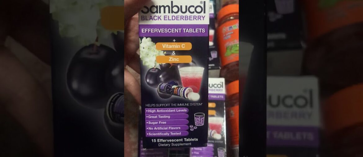 Sambucol vitamin C + zinc black elderberry