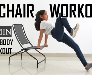 CHAIR WORKOUT PART 2 | Full Body HIIT, Abs Fitness Exercise