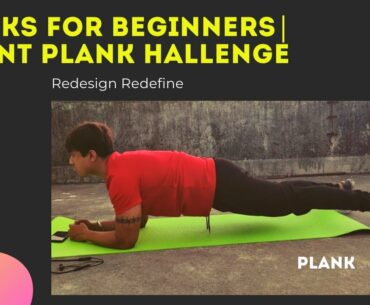 Planks for Beginners: How to do a Plank | Plank for Abs/Core | 1 mint Plank Challenge (Hindi)