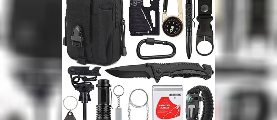 Review: XUANLAN Emergency Survival Kit 15 in 1, Outdoor Survival Gear Tool with Survival Bracel...