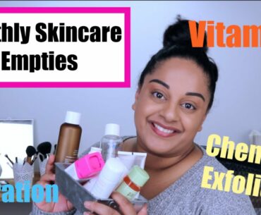 April Skincare Empties | Vitamin C, Chemical Exfoliants & More | Beck Wynta