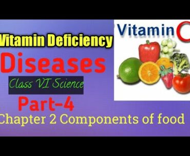 Vitamin Deficiency Diseases || Class VI Science Chapter-2 || Part-4