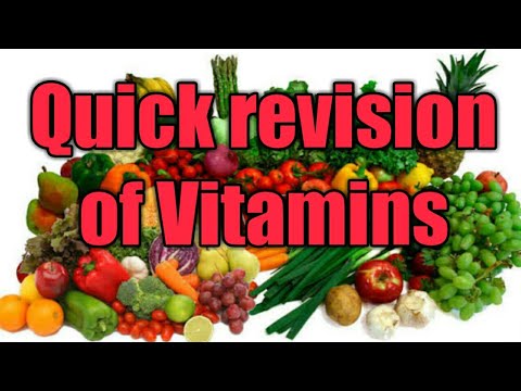 Quick revision of Vitamins//B.P.Ed And M.P.Ed