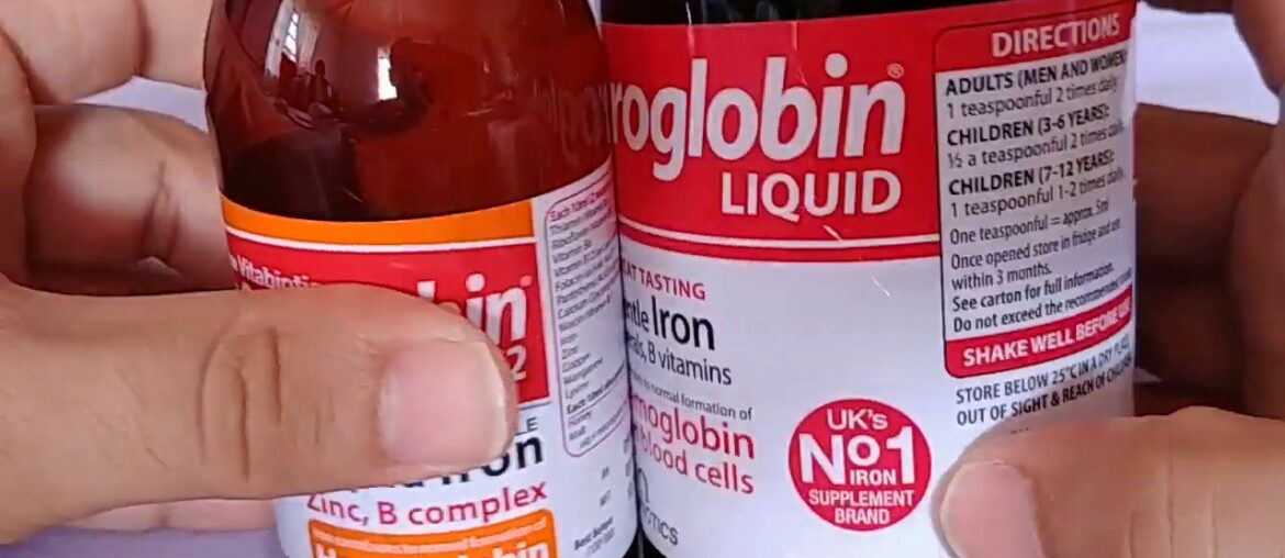 Vitabiotics Feroglobin liquid vitamins, iron supplement, build blood