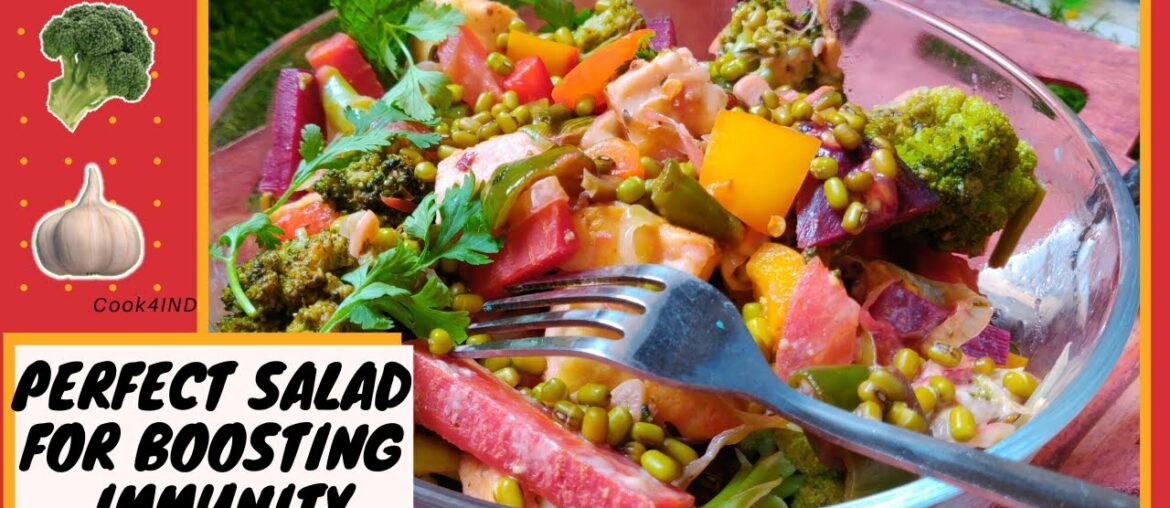 Immunity Boosting Salad Recipe for Dinner or Lunch | Weight Loss Diet for Vegetarians