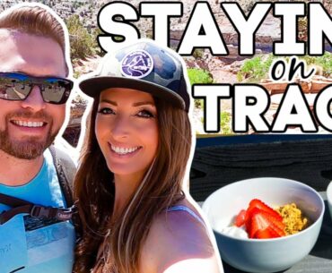 WHAT I ATE while TRAVELING // NATURES GYM // Staying On Track