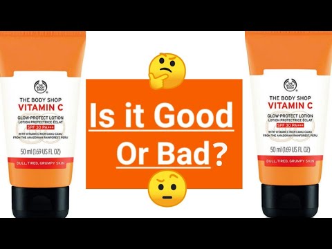 The Body Shop Vitamin C Glow Protect Lotion SPF 30 pa+++ Review|Does it work or not??