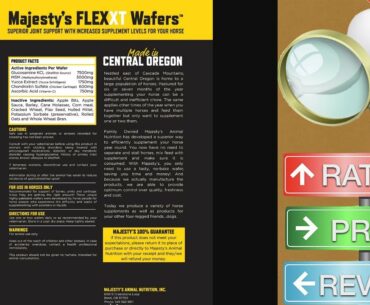 Majesty's Flex XT Wafers - Increased Horse/Equine Hip & Joint Support Supplement Levels - 3X ...