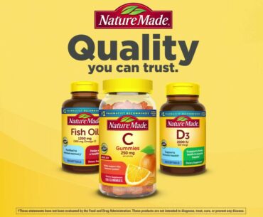 Nature Made Vitamins & Supplements are made with quality you can trust!