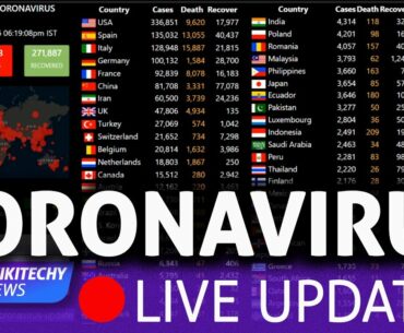 [LIVE] Coronavirus Pandemic: Real Time Counter, World Map, News - #StayHome #WithMe