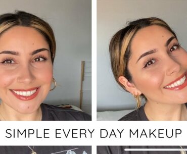 SIMPLE EVERY DAY MAKEUP | clean beauty, beautycounter, charlotte tilbury, glossier