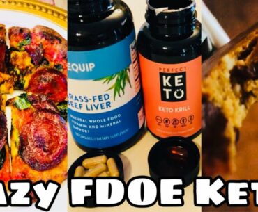 What I Eat on Lazy Keto| Frozen Pizza Crust| Supplements I am Taking| Motivation