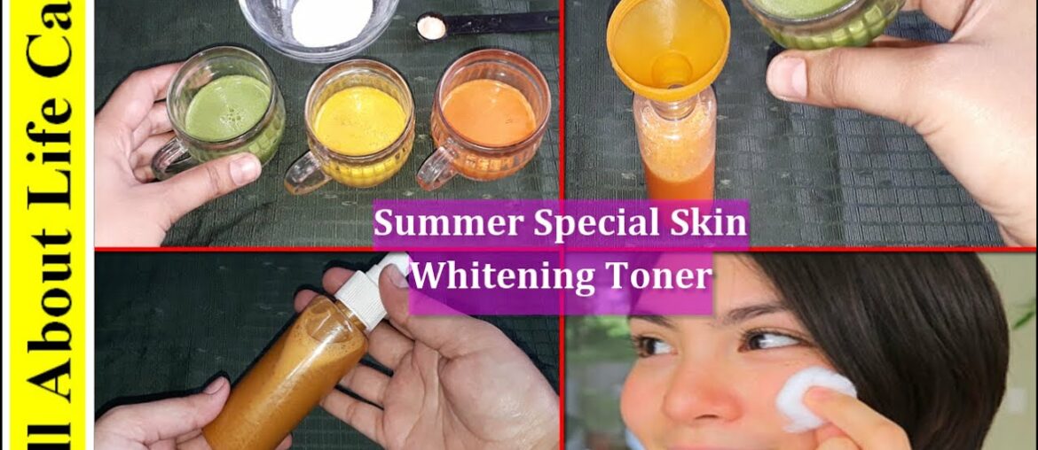 Vitamin C Skin Whitening Toner | How To lighten Skin Using Vegetables | Summer Special Toner