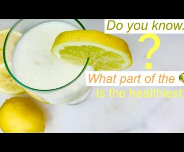 Immune Boosting Drink | Vitamin C Health Benefits of Whole Lemon