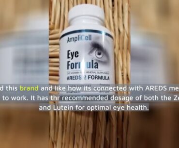 AREDS 2 Eye Vitamins with Lutein and Zeaxanthin Supplements – FDA Certified – Potent Pure AMD E...