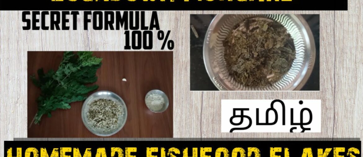 How to make fishfood flakes at home tamil| Alternate for spirulina| DIY fishfood| Aquapets & farming