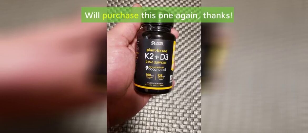 Review: Vitamin K2 + D3 with Organic Coconut Oil for Better Absorption  2-in-1 Support for You...