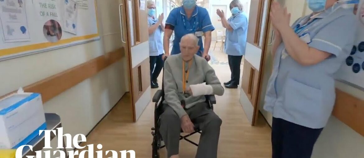 War veteran, 99, receives guard of honour from nurses after surviving coronavirus