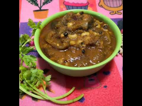 Karamani kozhambu / Black eyed peas curry