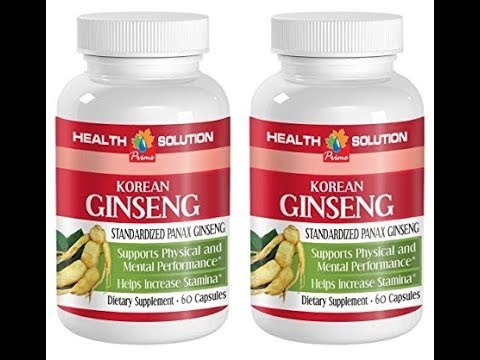 Immune system booster vitamins - KOREAN GINSENG 350mg - Ginseng pills - 2 Bottles 120 Capsules