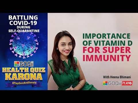 Importance of Vitamin D for super immunity by coach Heena | Goqii Online Fitness Class