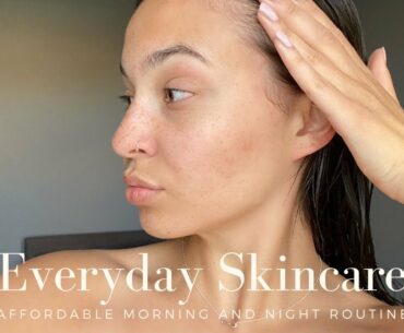 AFFORDABLE SKINCARE ROUTINE | Morning and Night | CLEARED MY SKIN