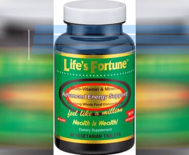 Review Life's Fortune Multivitamin & Mineral 180 Tablets, All Natural Energy Source Supplying W...