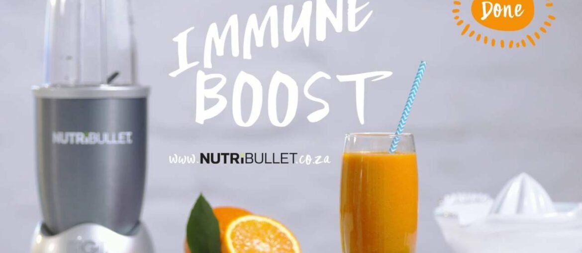Immune boosting smoothie in 40 secs with the NutriBullet