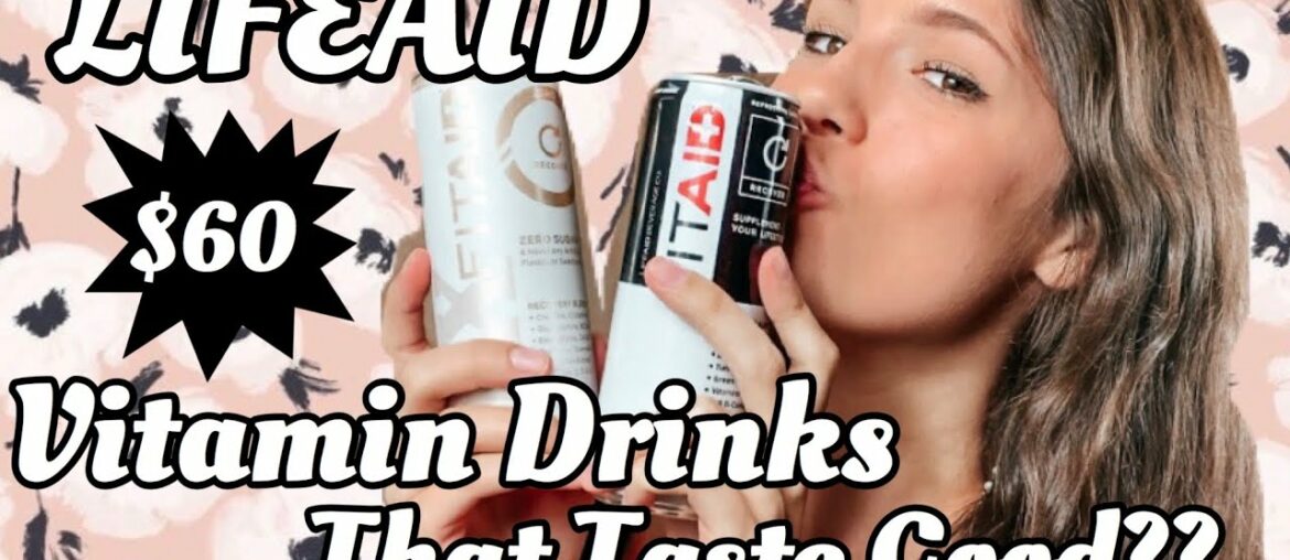 VITAMIN DRINKS THAT TASTE GOOD? LIFEAID BEVERAGES! Zero Sugar 5 Calories Recovery Energy Drink!