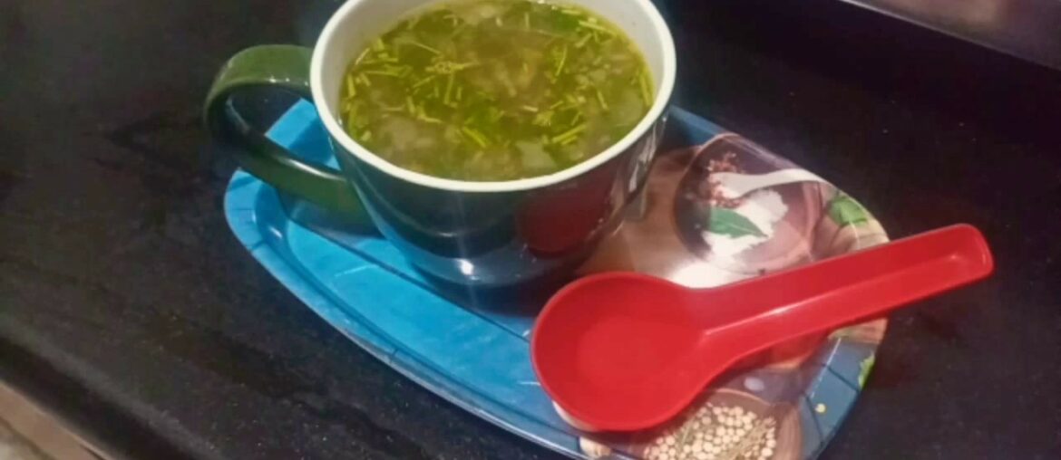 Refreshing  Lemon 🍋 coriander soup in kannada (helps in boosting immunity)|ನಿಂಬೆ,ಕೊತ್ತಂಬರಿ ಸೂಪ್