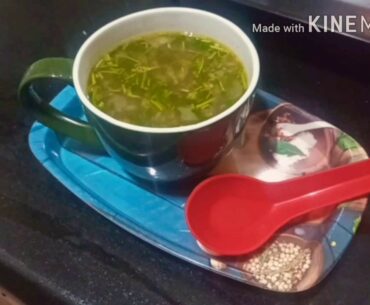 Refreshing  Lemon 🍋 coriander soup in kannada (helps in boosting immunity)|ನಿಂಬೆ,ಕೊತ್ತಂಬರಿ ಸೂಪ್