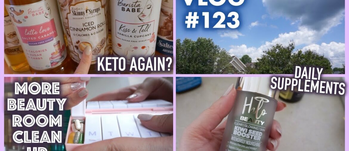 VLOG #123 | Supplements, Keto, Iced Coffee at Home & Beauty Room Declutter