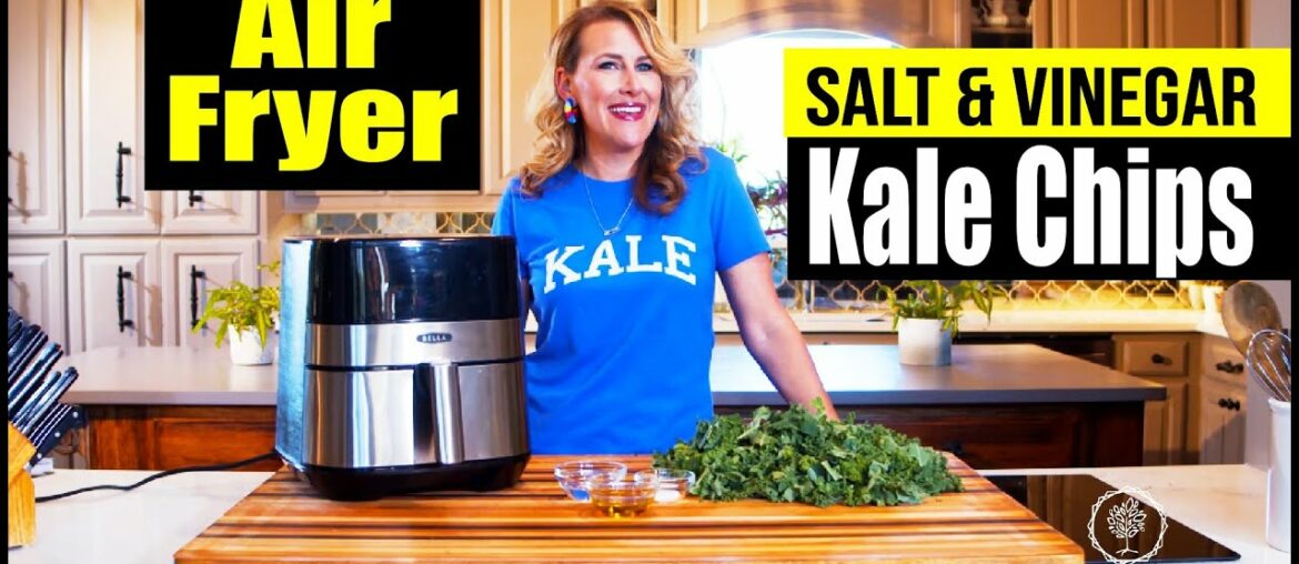 Guilt-Free Air Fryer Salt & Vinegar Kale Chips