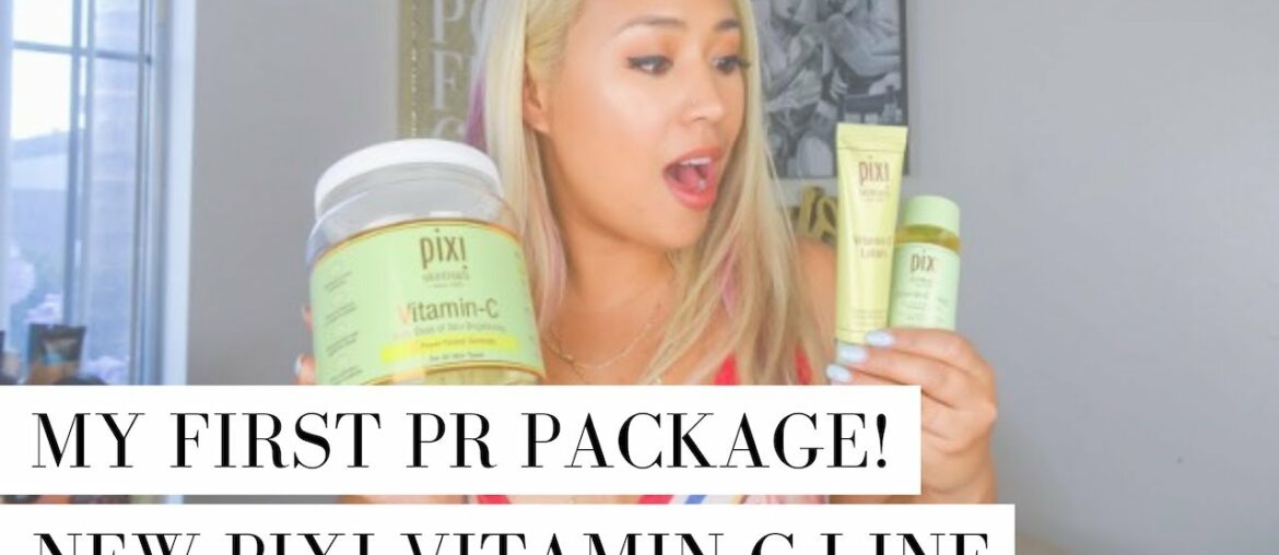 UNBOXING + FIRST IMPRESSION | New Pixi Beauty Vitamin-C Skincare Collection - My First PR Package!