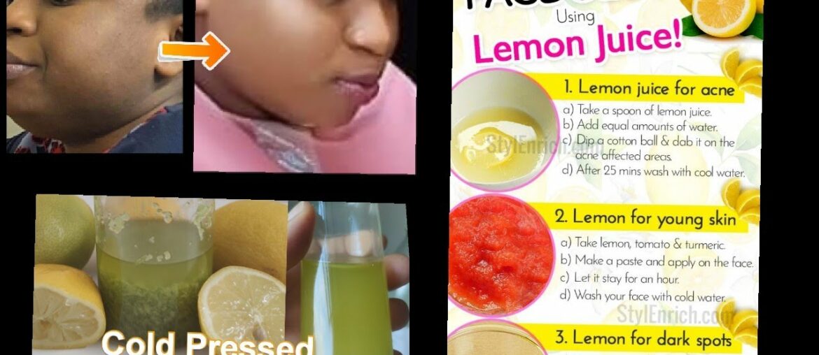 Organic Lemon Oil For Extreme Glowing Skin| My Skin My Pride #NaturalSkinCare#