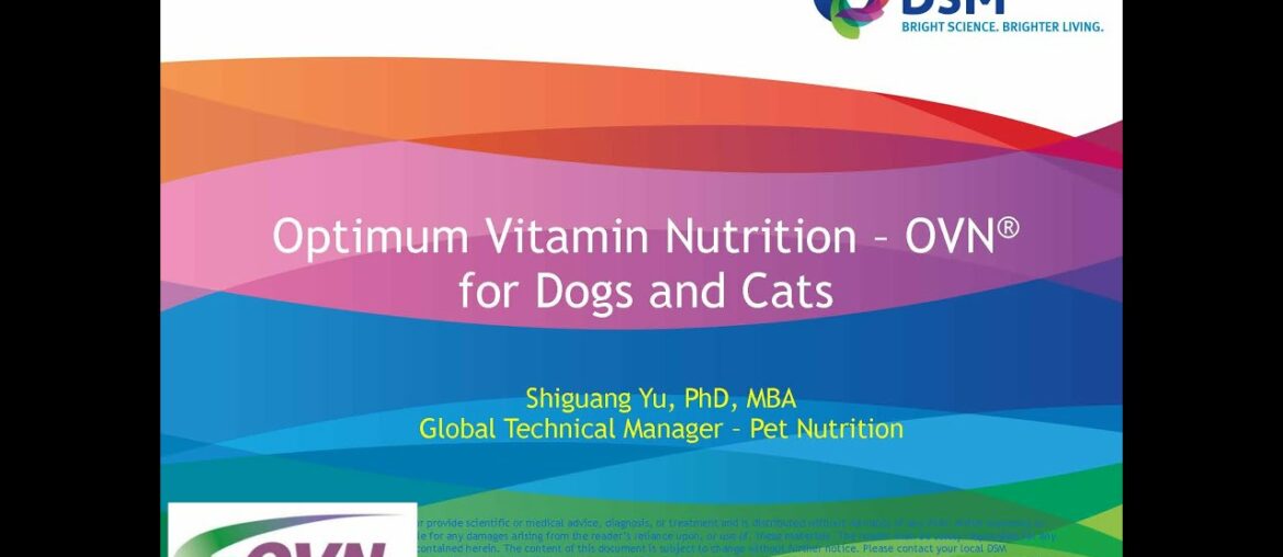 SuperZoo 2015: "Optimal Vitamin Nutrition For Dogs Cats" by Dr. Shiguang YuYu