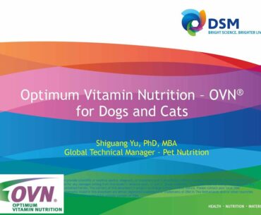 SuperZoo 2015: "Optimal Vitamin Nutrition For Dogs Cats" by Dr. Shiguang YuYu