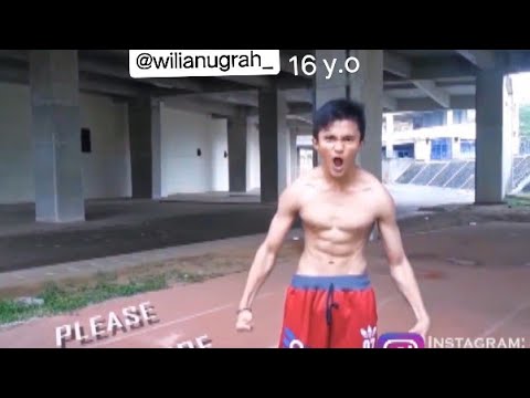 16 years old workout motivation(Indonesia) ||no gym,no suplemen