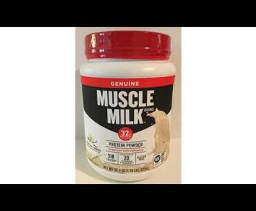 VITAMINS BEST Sellers for AMAZON Must See Review! Muscle Milk Genuine Protein Powder, Vanilla Crè..