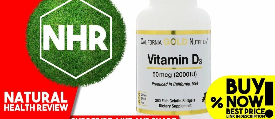 California Gold Nutrition, Vitamin D 3, 50 mcg 2000 IU, 360 Fish Gelatin Softgels