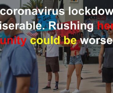 The coronavirus lockdown is miserable. Rushing herd immunity could be worse