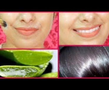 Aloe vera for Glowing skin & Hair growth || Aloe vera Beauty benefits