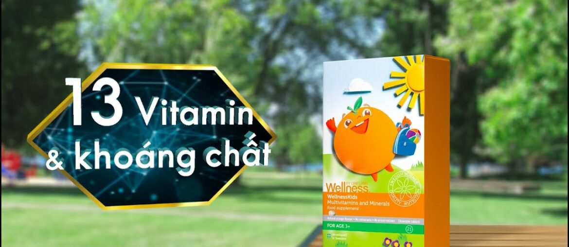 Viên Nhai Wellness Kids Oriflame - Vitamin cho Trẻ Biếng Ăn, Còi Cọc, Chậm Lớn, Chậm Phát Triển